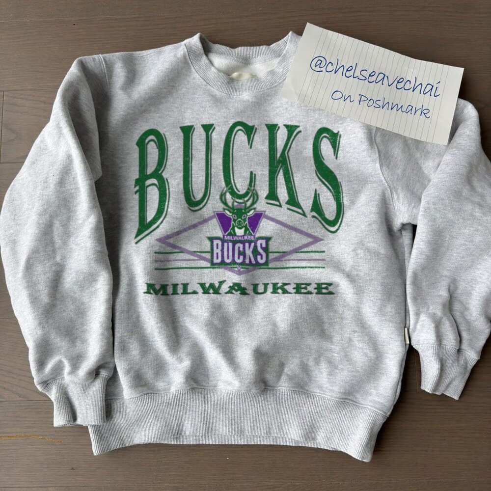 Vintage Milwaukee Bucks Basketball Sweatshirt, Retro Milwaukee Bucks Shirt Tee